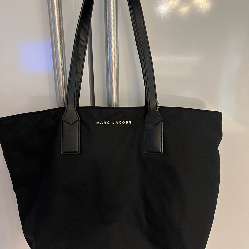 Marc Jacobs .. Black Nylon Wingman Tote...